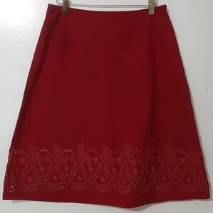 100% cotton A-line skirt